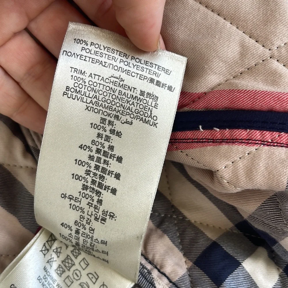 Burberry Navy Quilted Jacket - Picture 8 of 8